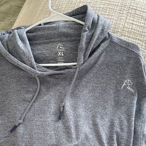 Rhoback Heather Blue Hesi Performance Hoodie